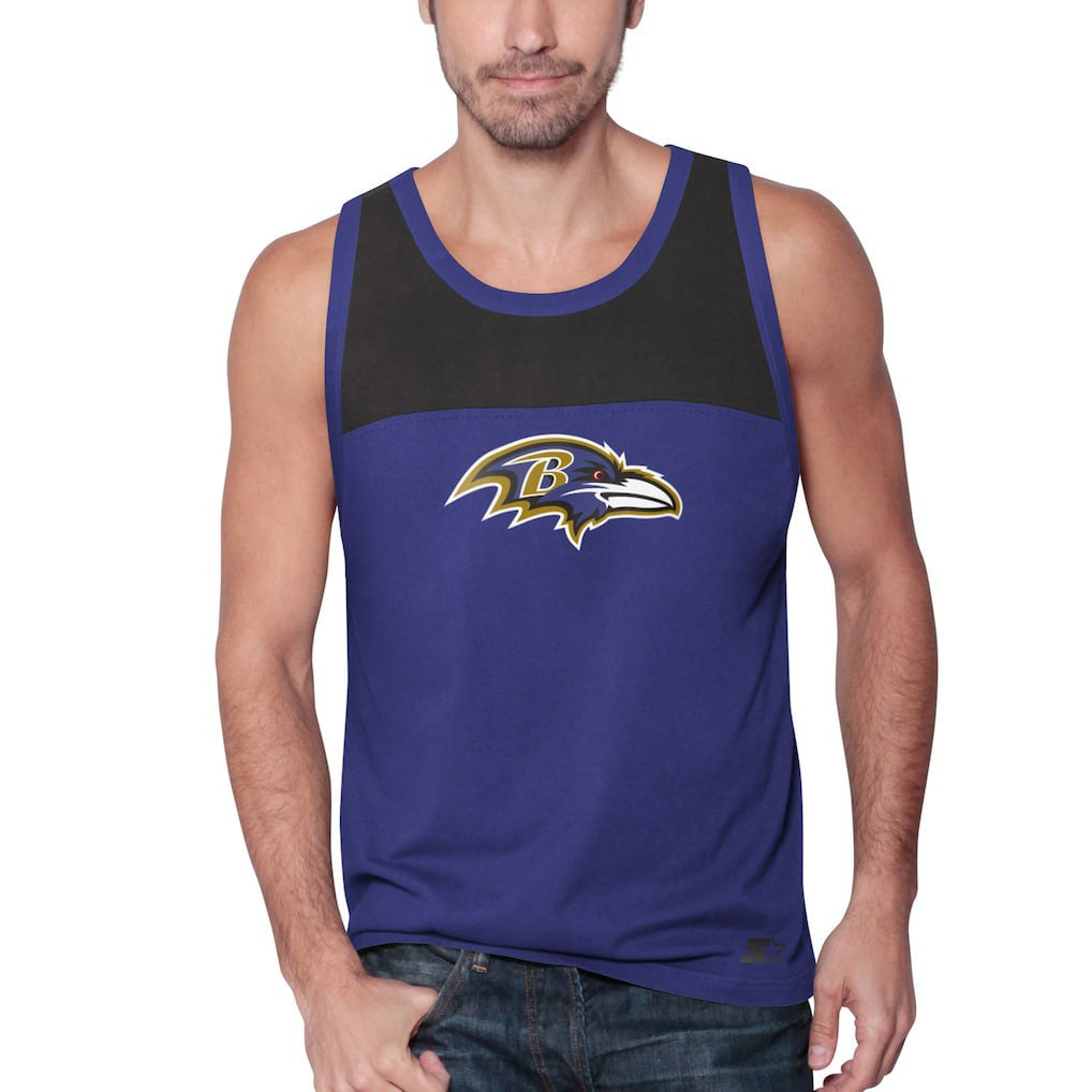 Baltimore Ravens Starter Logo Touchdown Fashion Tank Top Purple/Black | NFL