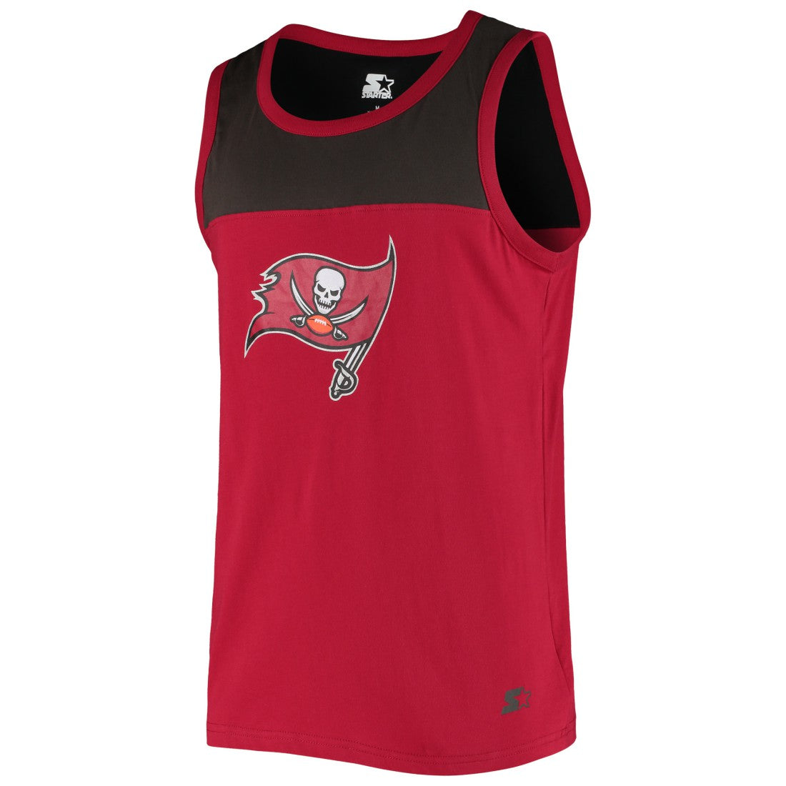 Tampa Bay Buccaneers Starter Logo Touchdown Fashion Tank Top Red/Pewter | NFL