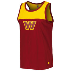 Washington Commanders Starter Logo Touchdown Fashion Tank Top Burgundy/Gold | NFL