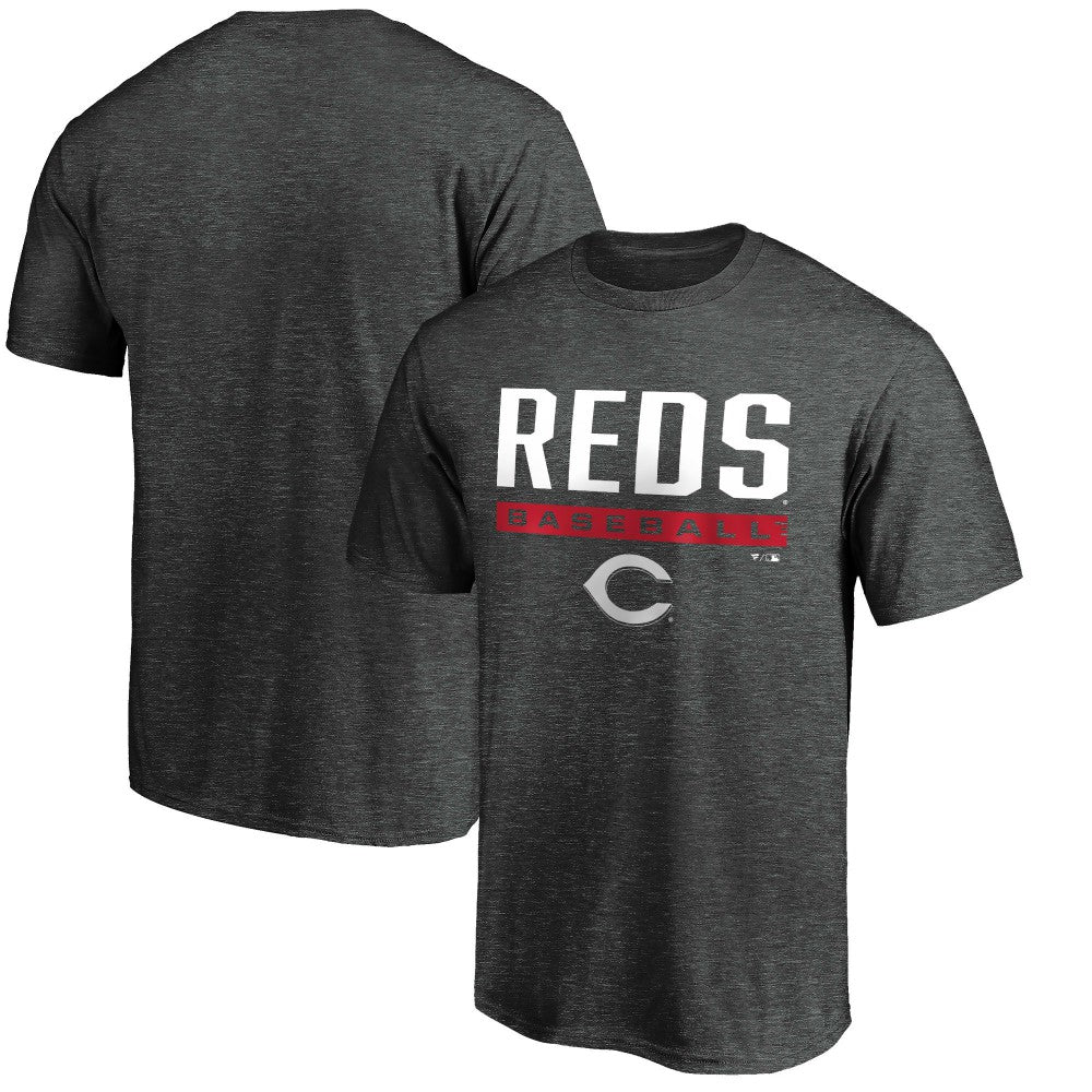 Cincinnati Reds Team Win Stripe T-Shirt - MLB