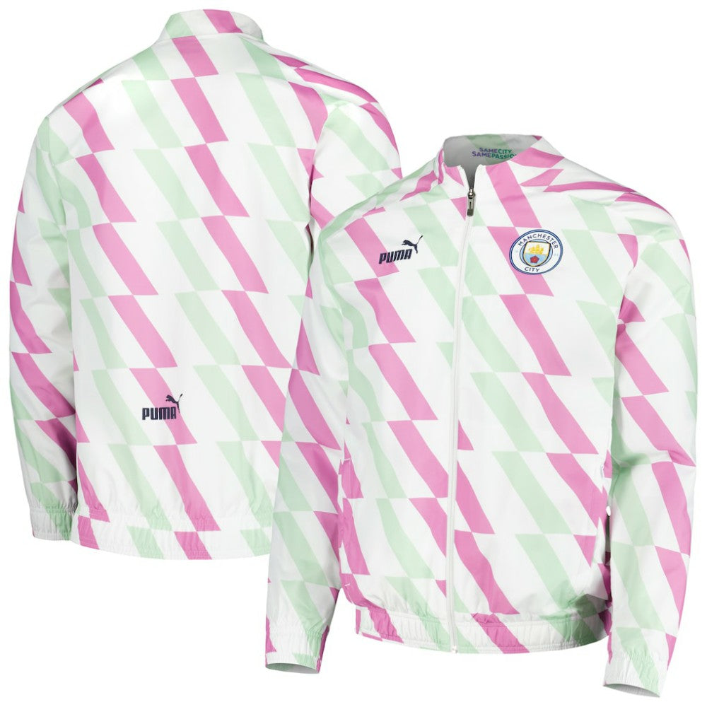 Manchester City 2022/23 Pre-Match Full-Zip Jacket White | Puma