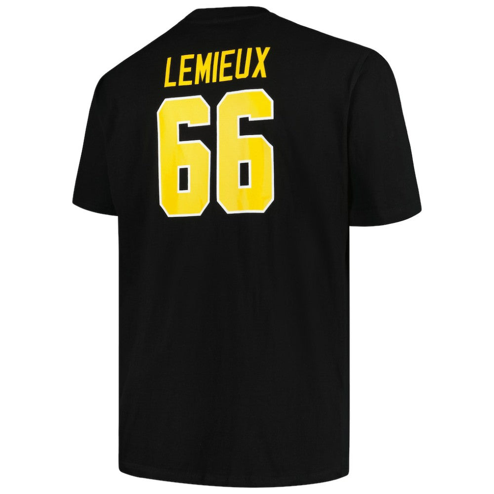 Mario Lemieux Pittsburgh Penguins Mitchell & Ness Big & Tall Name & Number T-Shirt - Black - NHL