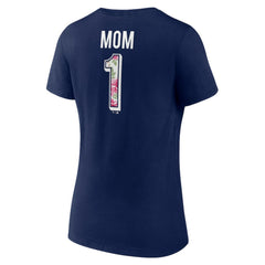 Boston Red Sox Women's Team Logo Mother's Day V-Neck T-Shirt - MLB