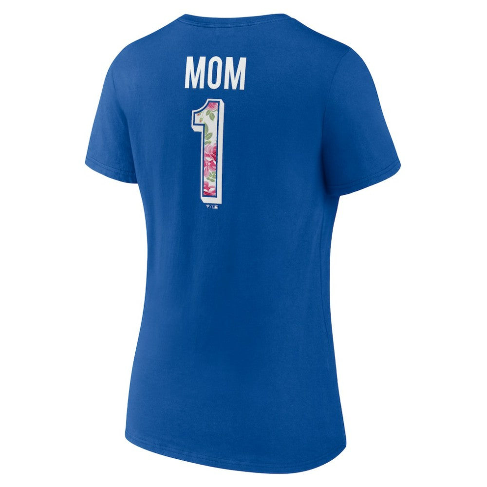 Chicago Cubs Women's Team Logo Mother's Day V-Neck T-Shirt - MLB