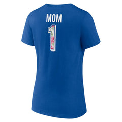 Chicago Cubs Women's Team Logo Mother's Day V-Neck T-Shirt - MLB