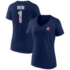 Houston Astros Women's Team Logo Mother's Day V-Neck T-Shirt - MLB