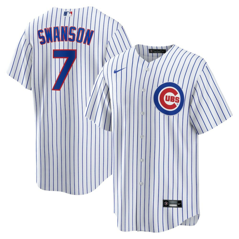 Dansby Swanson Chicago Cubs Nike Replica Player Jersey - MLB