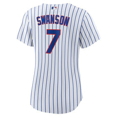 Dansby Swanson Chicago Cubs Nike Women's Home Replica Player Jersey - MLB