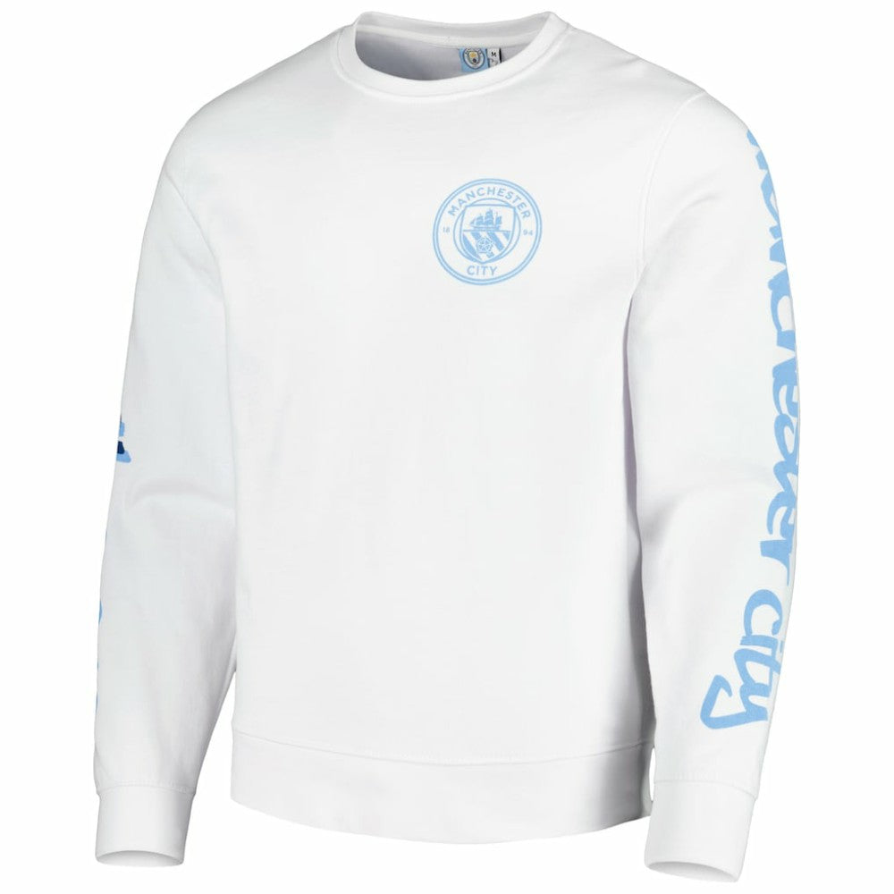 Manchester City Graffiti Pullover Sweatshirt White - FIFA World CUP