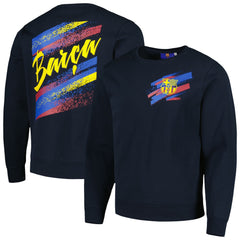 Barcelona Vintage Pullover Sweatshirt Navy - FIFA World CUP