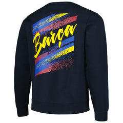 Barcelona Vintage Pullover Sweatshirt Navy - FIFA World CUP