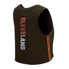 Cleveland Browns Pro Standard Women's Ombre Wordmark Classic Cropped Tank Top Brown | NFL