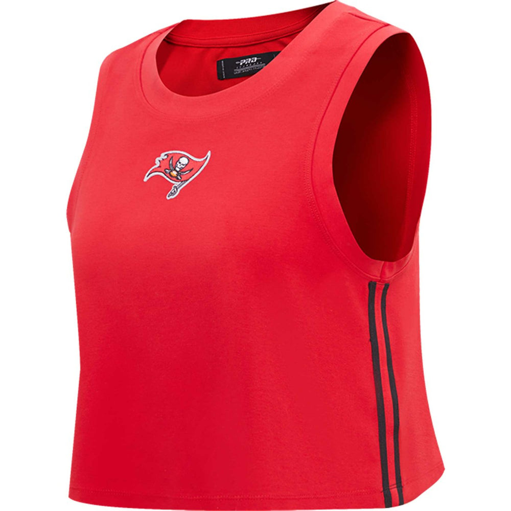 Tampa Bay Buccaneers Pro Standard Women's Ombre Wordmark Classic Cropped Tank Top Red | NFL