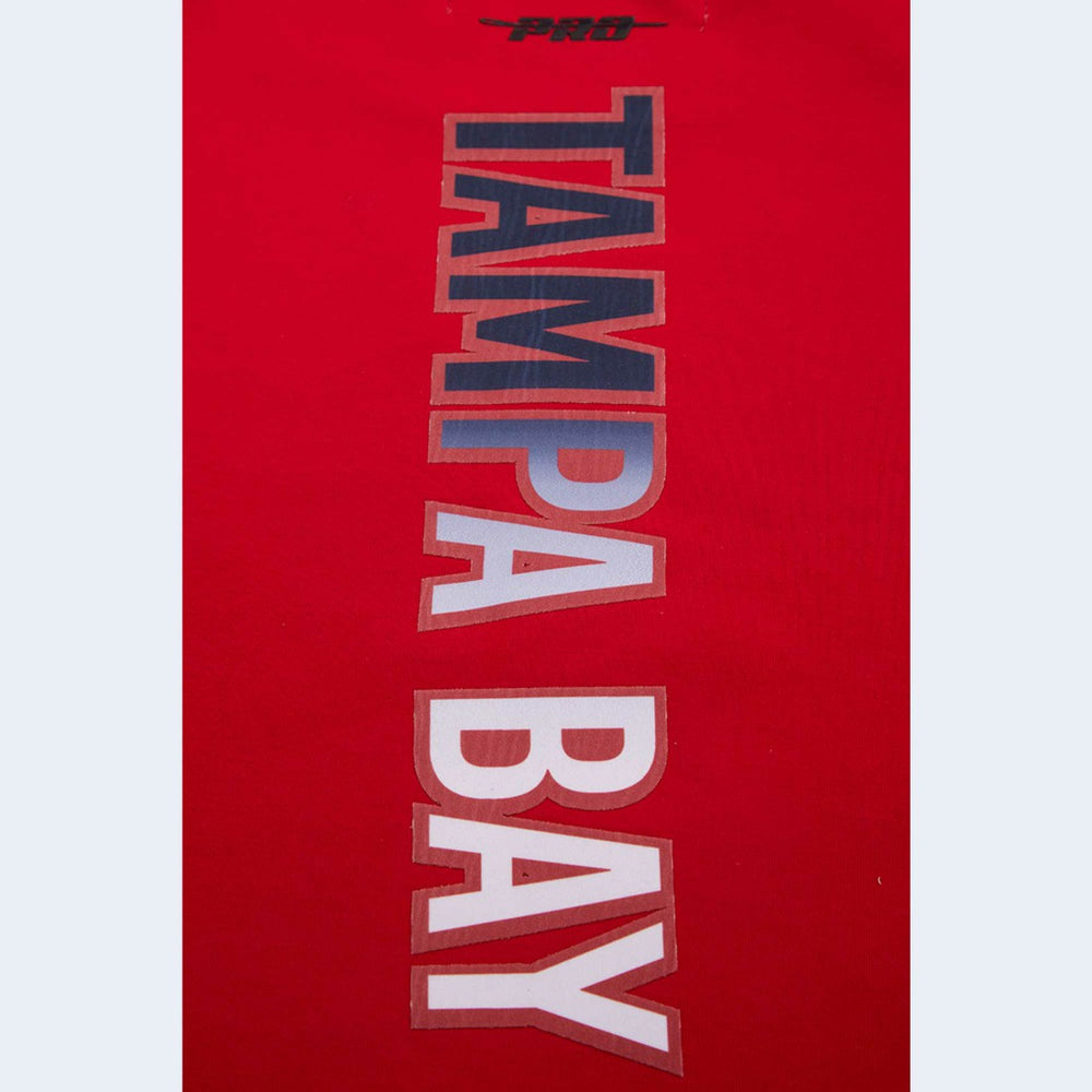 Tampa Bay Buccaneers Pro Standard Women's Ombre Wordmark Classic Cropped Tank Top Red | NFL