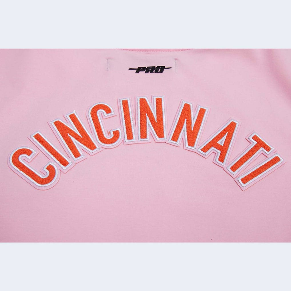 Cincinnati Bengals Pro Standard Women's Cropped Boxy T-Shirt Pink | NFL