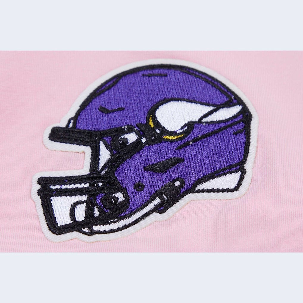 Minnesota Vikings Pro Standard Women's Cropped Boxy T-Shirt Pink | NFL
