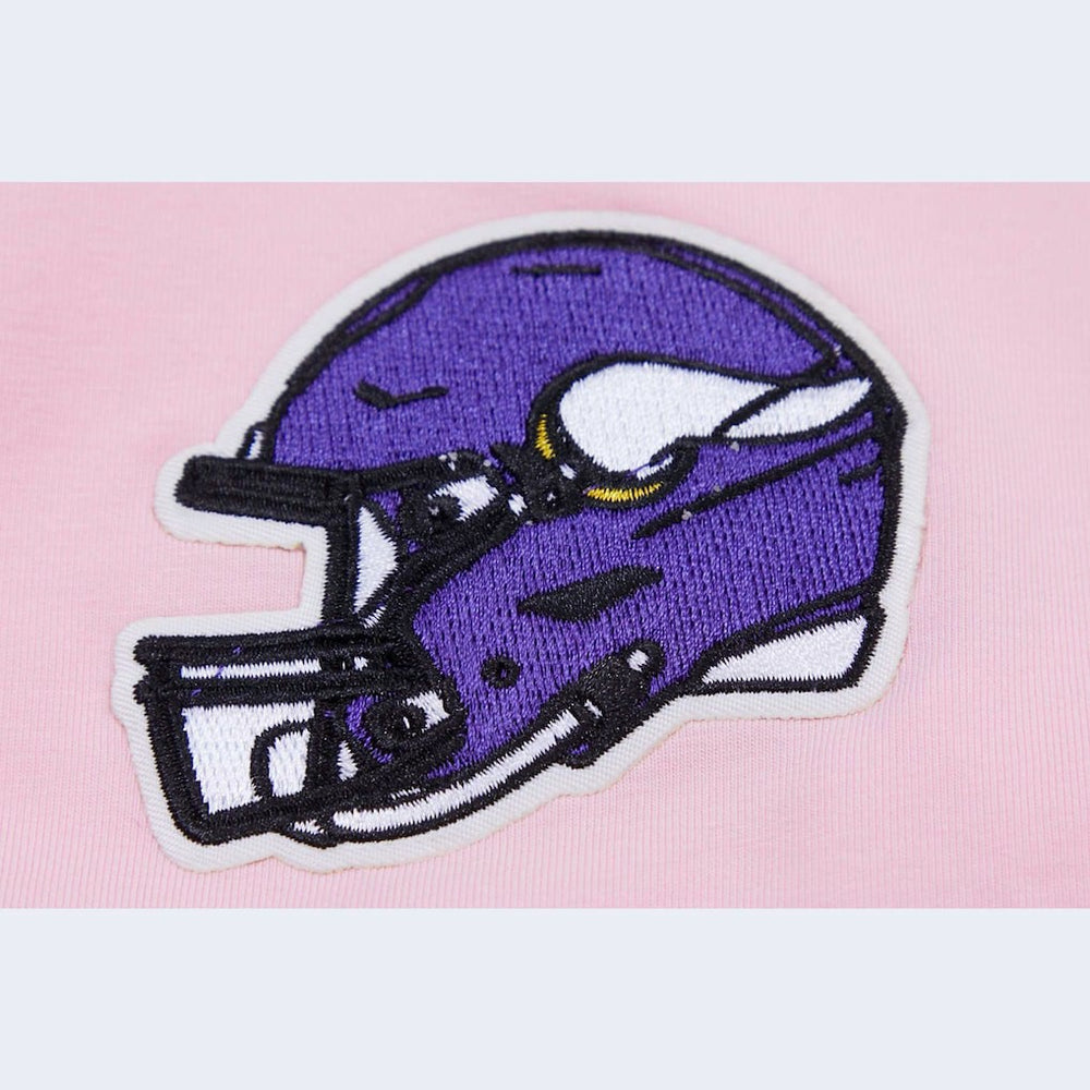 Minnesota Vikings Pro Standard Women's Cropped Boxy T-Shirt Pink | NFL