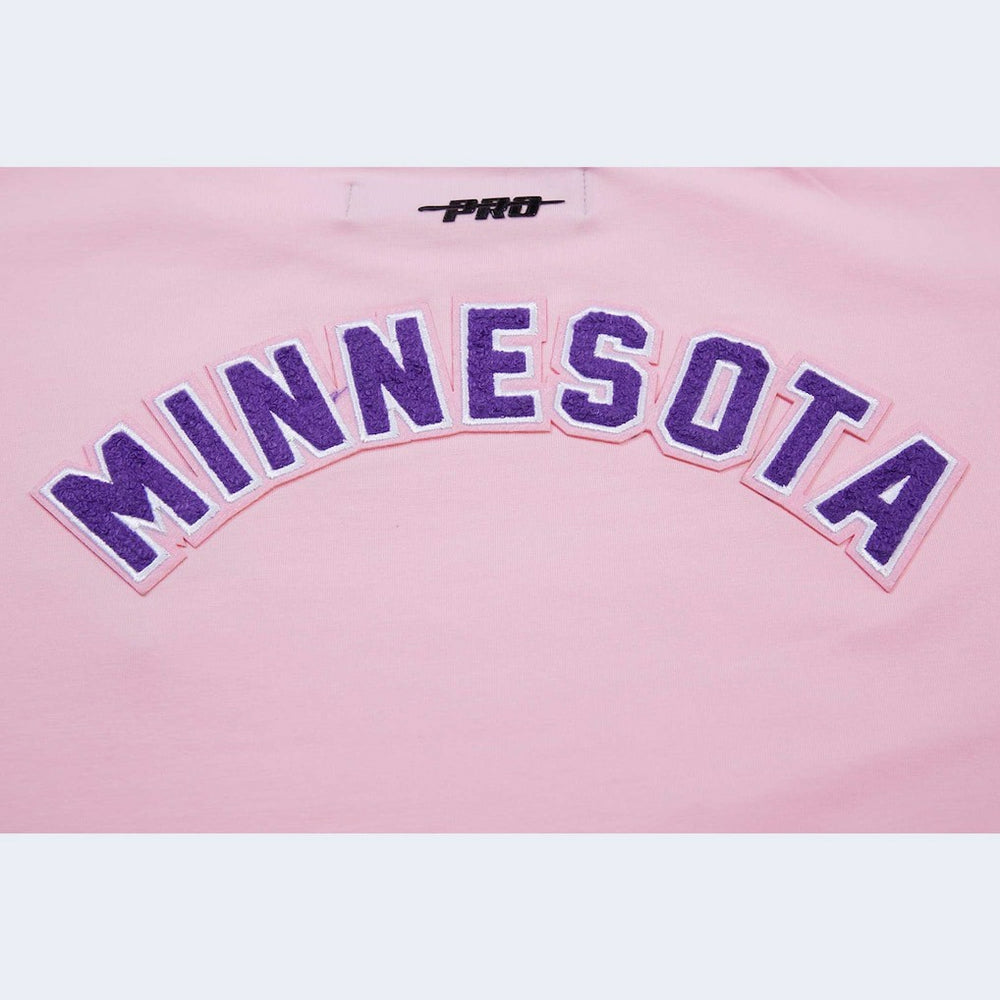 Minnesota Vikings Pro Standard Women's Cropped Boxy T-Shirt Pink | NFL