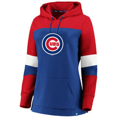Chicago Cubs Women's Plus Size Colorblock Pullover Hoodie - MLB