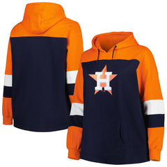 Houston Astros Women's Plus Size Colorblock Pullover Hoodie - MLB