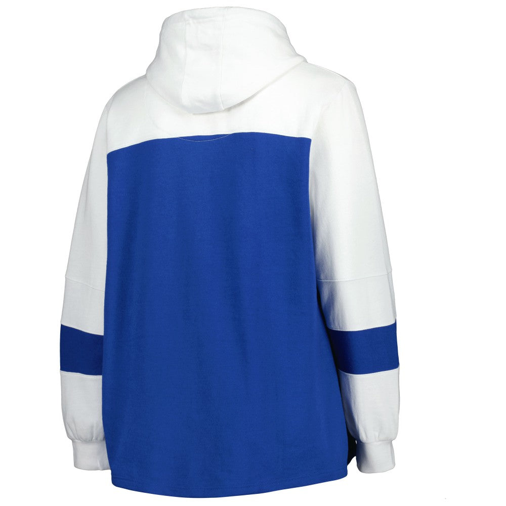 Kansas City Royals Women's Plus Size Colorblock Pullover Hoodie - MLB