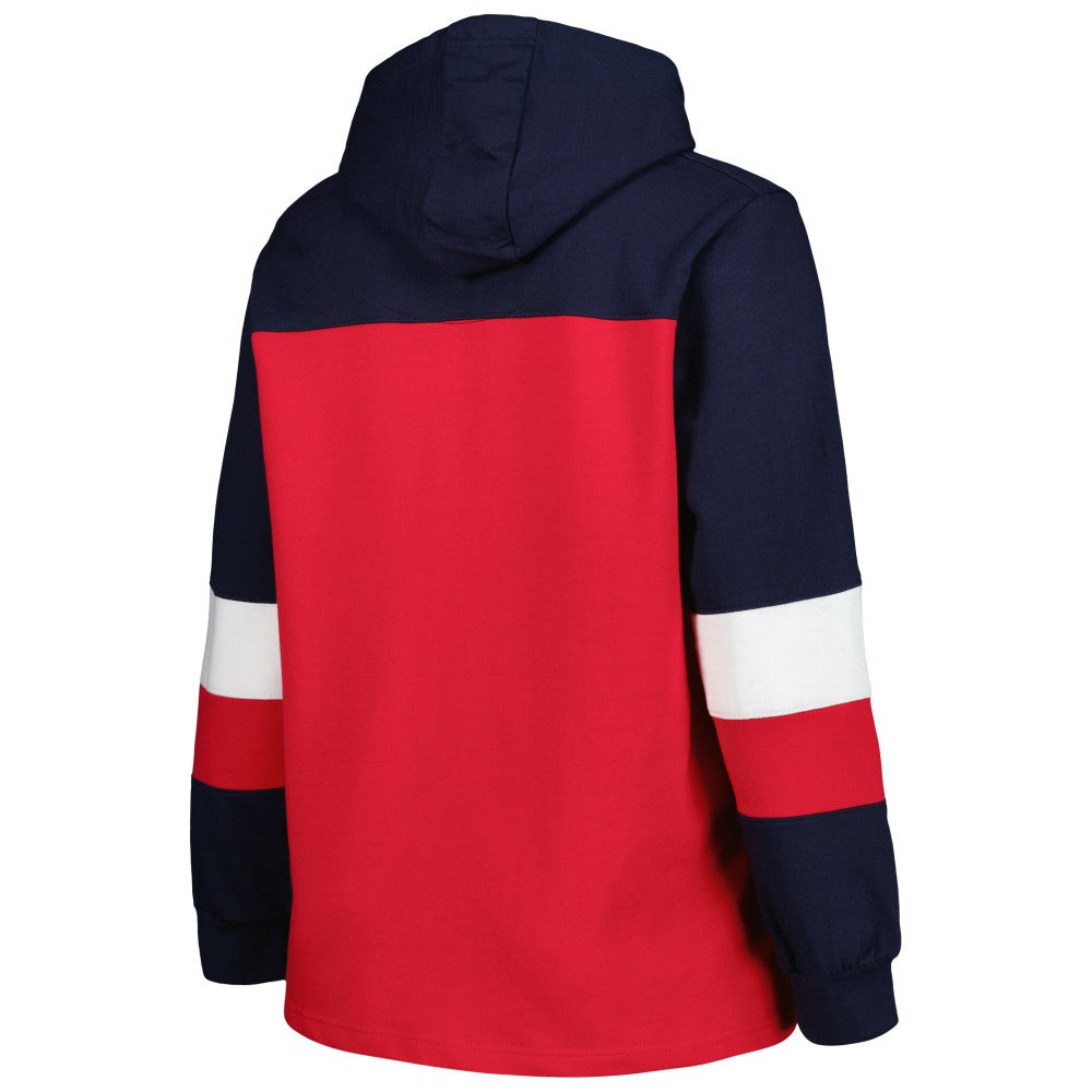 Los Angeles Angels Women's Plus Size Colorblock Pullover Hoodie - MLB