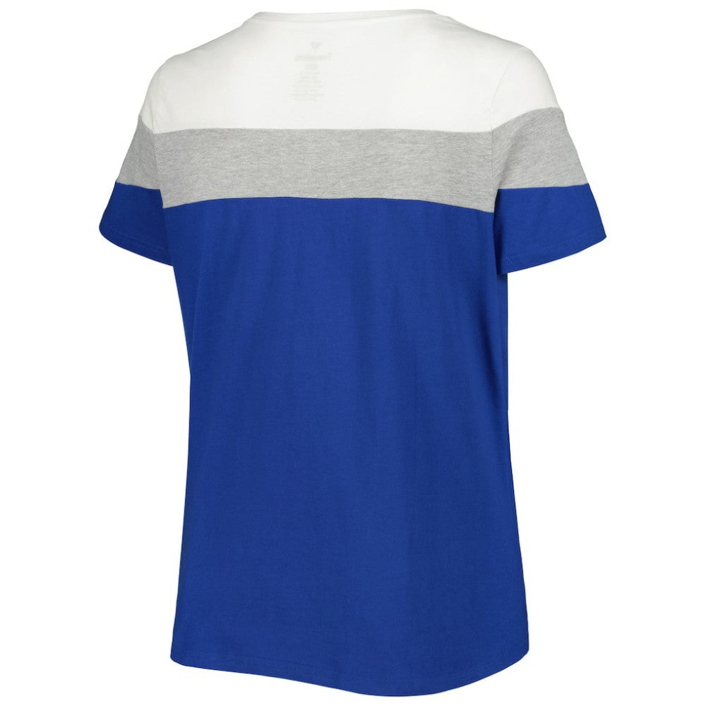 Chicago Cubs Women's Plus Size Colorblock T-Shirt - MLB