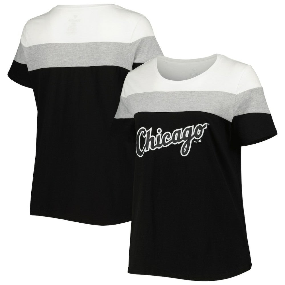 Chicago White Sox Women's Plus Size Colorblock T-Shirt - MLB