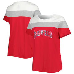 Los Angeles Angels Women's Plus Size Colorblock T-Shirt - MLB