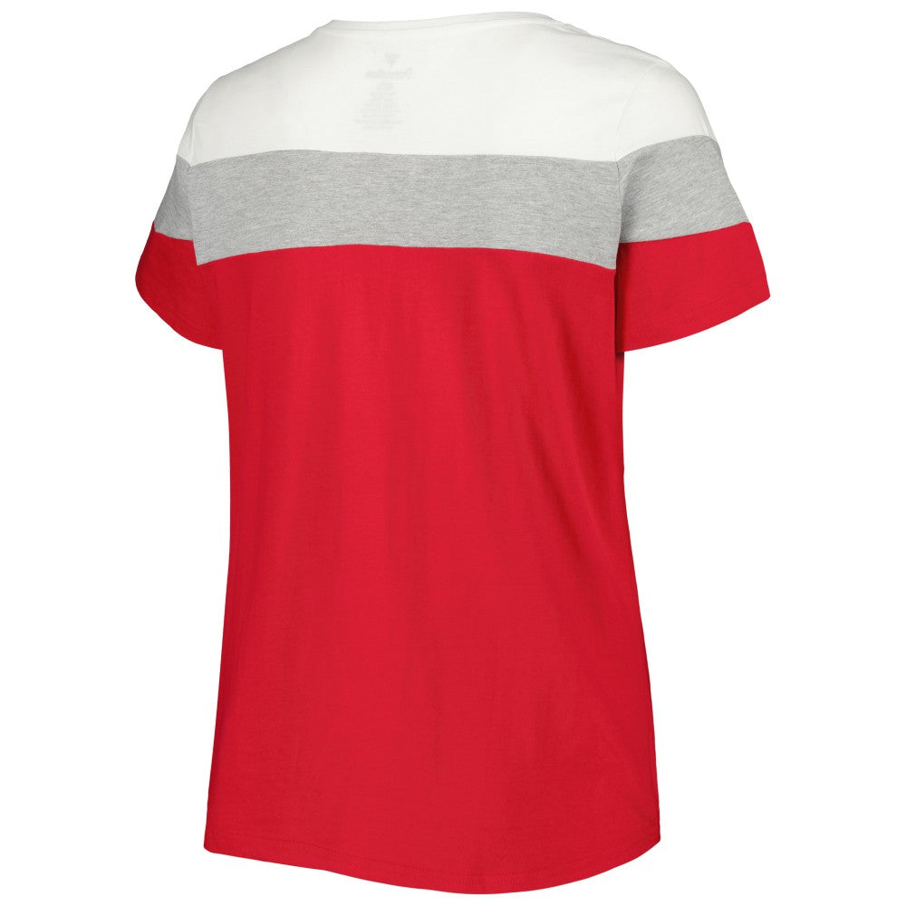 St. Louis Cardinals Women's Plus Size Colorblock T-Shirt - MLB