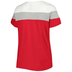 St. Louis Cardinals Women's Plus Size Colorblock T-Shirt - MLB