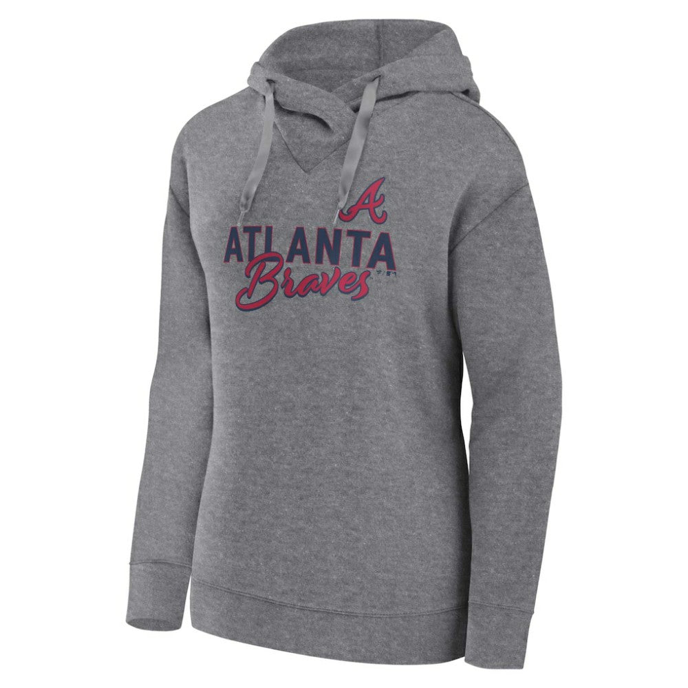 Profile Atlanta Braves Women's Plus Size Pullover Hoodie - MLB