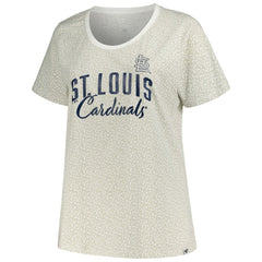 St. Louis Cardinals Profile Women's Plus Size Leopard T-Shirt - MLB