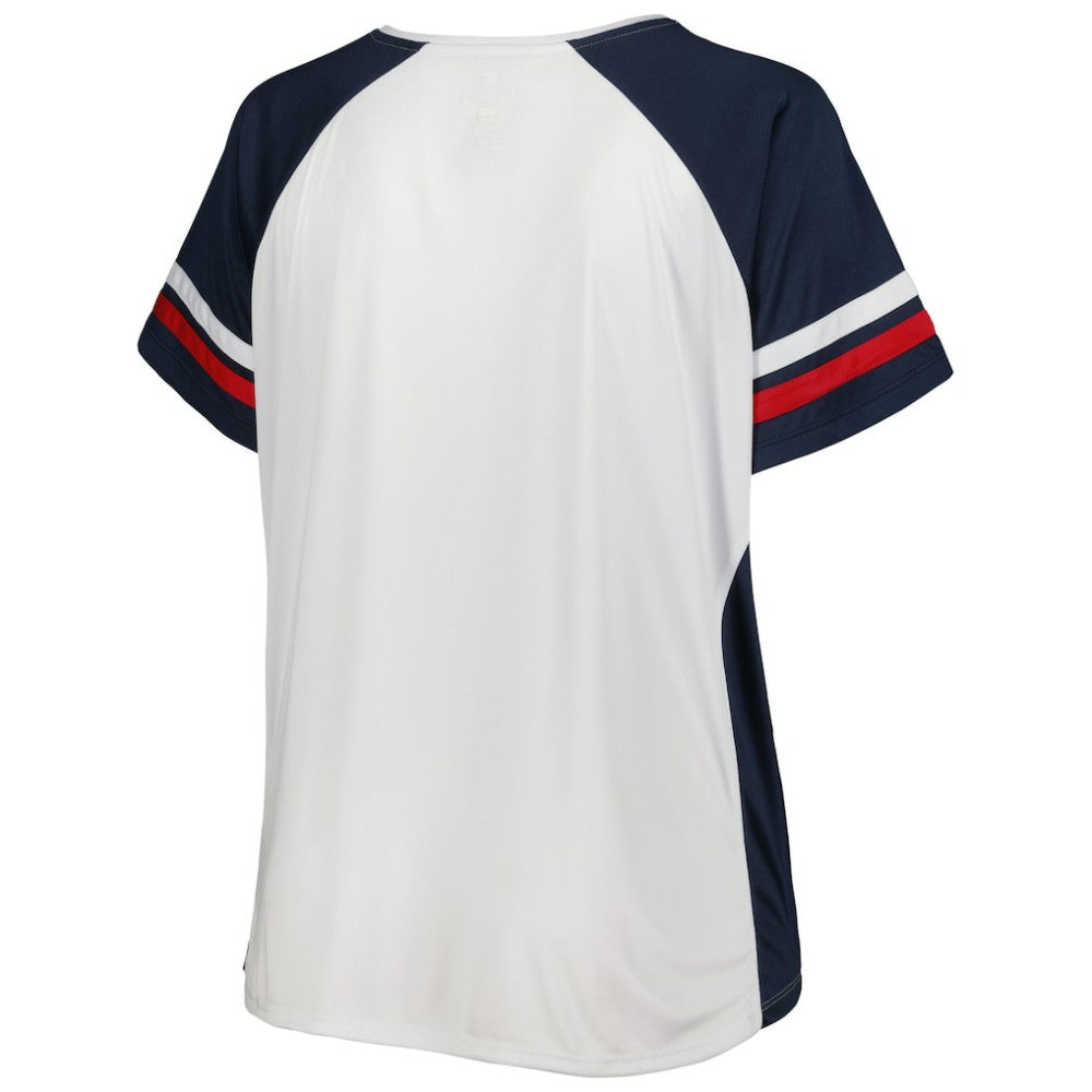 Washington Nationals Women's Plus Size Notch Neck T-Shirt - MLB