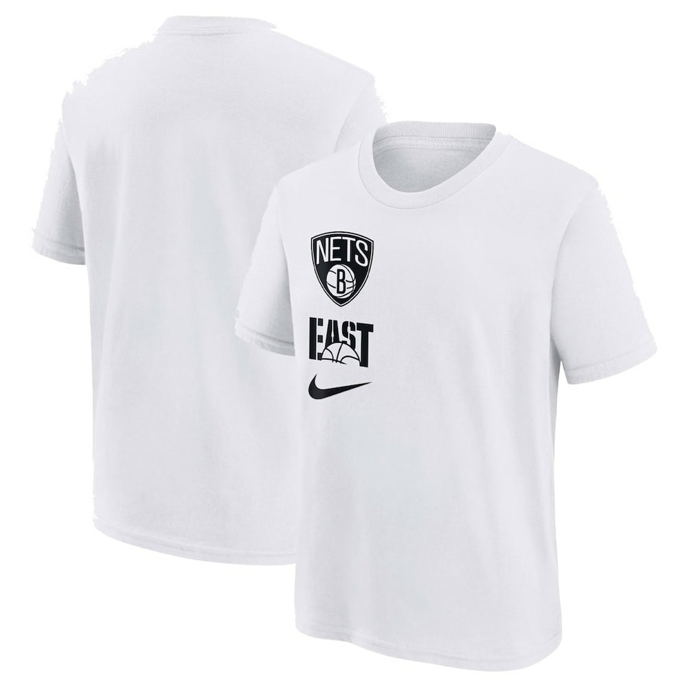 Brooklyn Nets Youth Vs Block Essential T-Shirt White - NBA