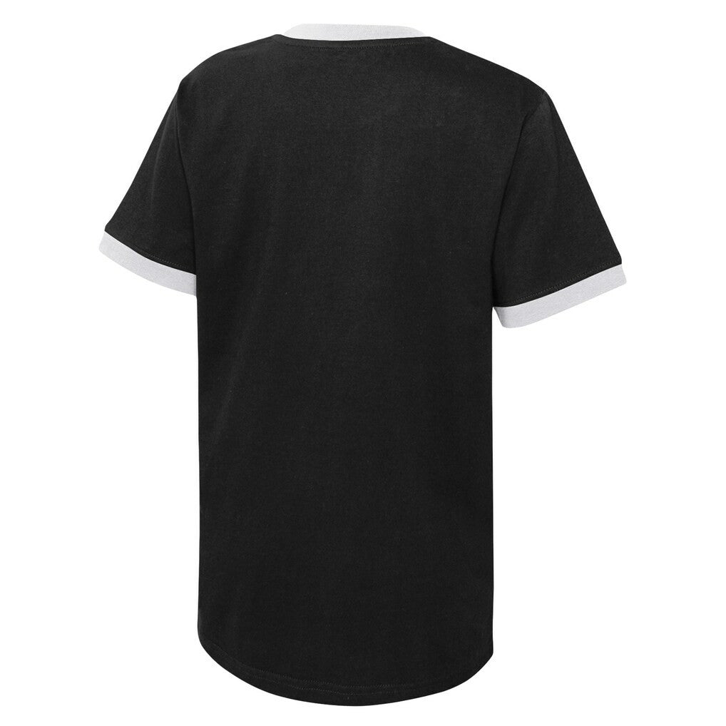 Brooklyn Nets Youth Hoop City Hometown Ringer T-Shirt Black - NBA
