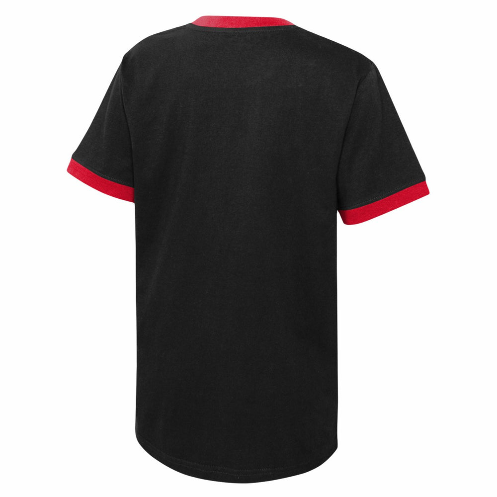 Toronto Raptors Youth Hoop City Hometown Ringer T-Shirt Black - NBA