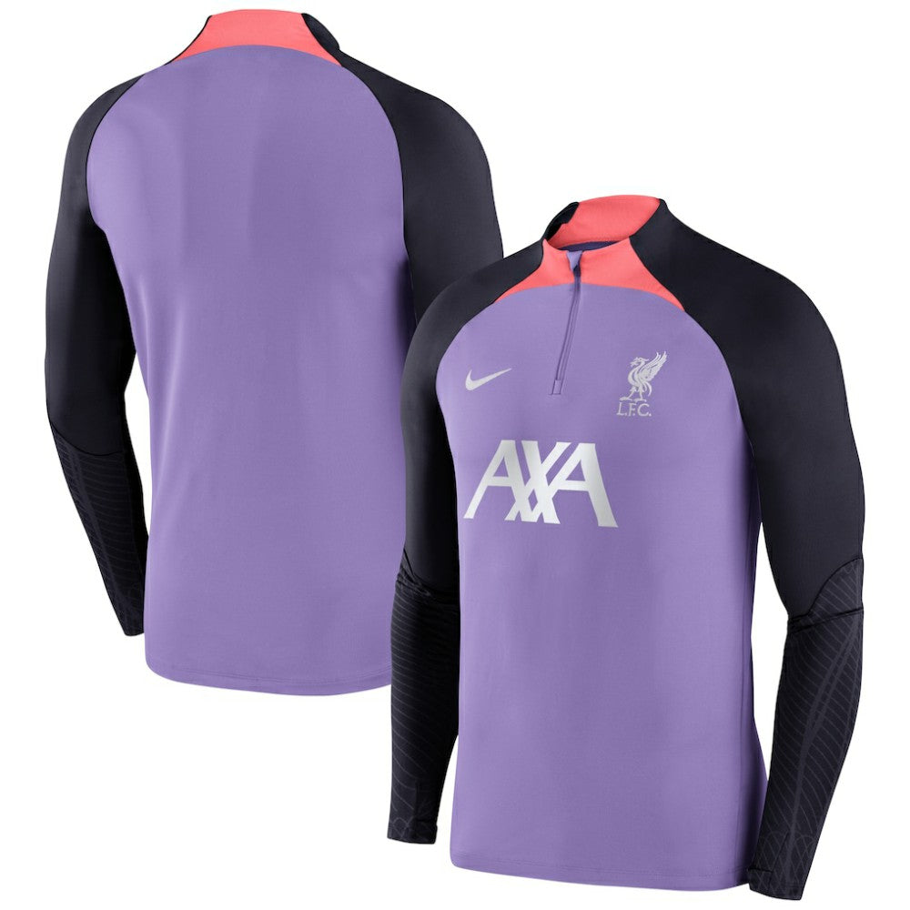 Liverpool Strike Drill 2023/24 Performance Quarter-Zip Long Sleeve Top Purple | Nike Online