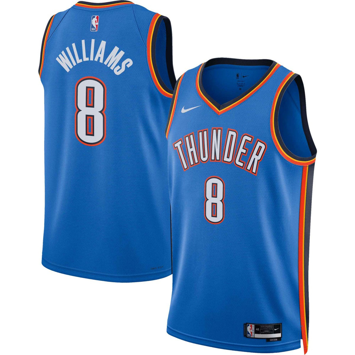 Jalen Williams Oklahoma City Thunder Unisex Swingman Jersey Icon Edition Blue - NBA