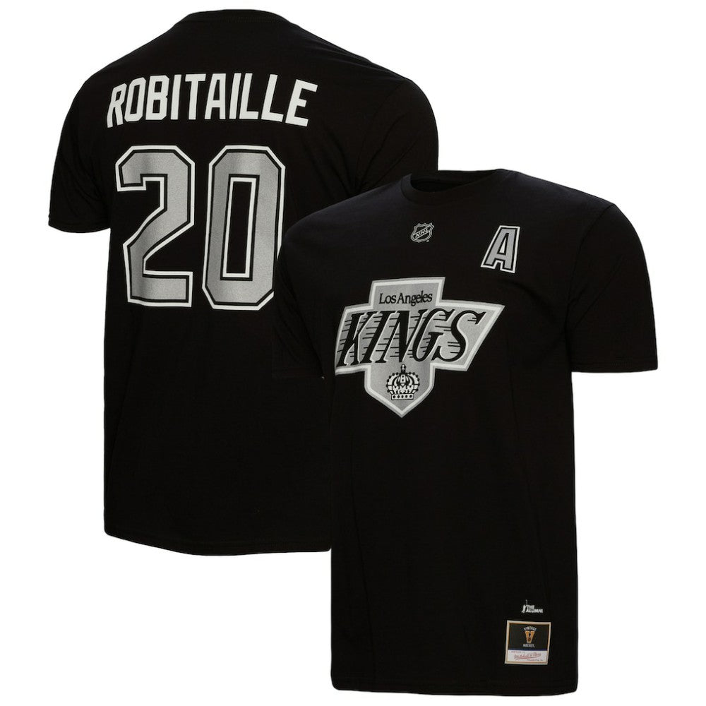 Luc Robitaille Los Angeles Kings Mitchell & Ness Name & Number T-Shirt - Black - NHL