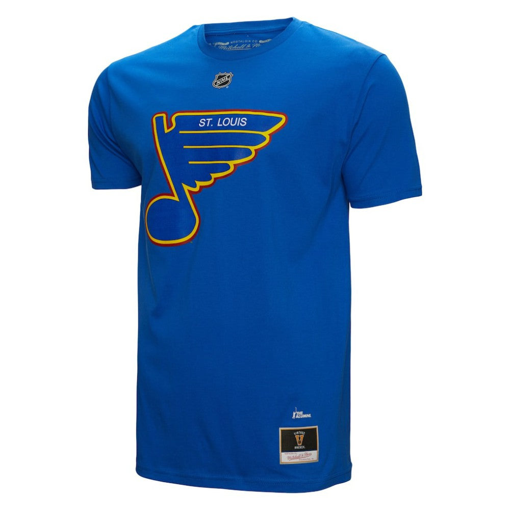 Brett Hull St. Louis Blues Mitchell & Ness Name & Number T-Shirt - Blue - NHL