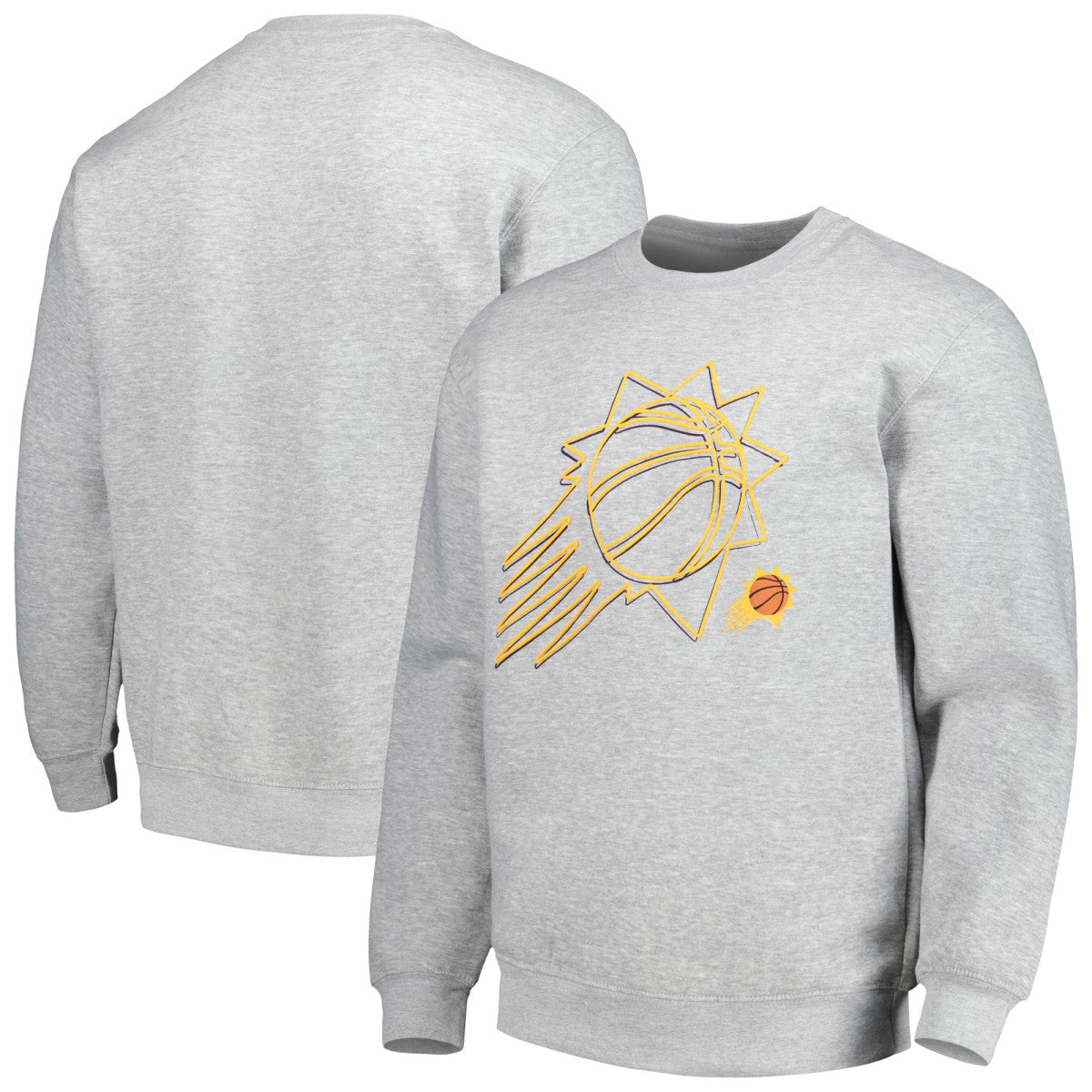 Phoenix Suns Stadium Essentials Unisex Element Logo Pop Pullover Sweatshirt Heather Gray - NBA