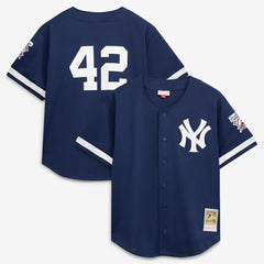 Mariano Rivera New York Yankees Mitchell & Ness Cooperstown Collection Mesh Batting Practice Button-Up Jersey - MLB