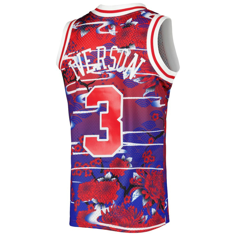 Allen Iverson Philadelphia 76ers 1996/97 Hardwood Classics Lunar New Year Swingman Jersey Red - NBA
