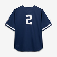 Derek Jeter New York Yankees Mitchell & Ness Cooperstown Collection Mesh Batting Practice Button-Up Jersey - MLB