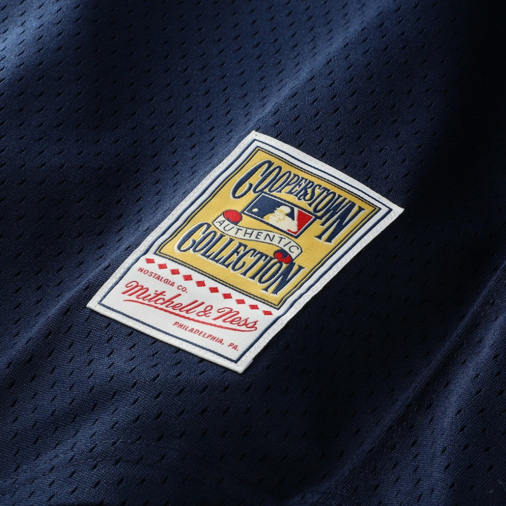 Derek Jeter New York Yankees Mitchell & Ness Cooperstown Collection Mesh Batting Practice Button-Up Jersey - MLB