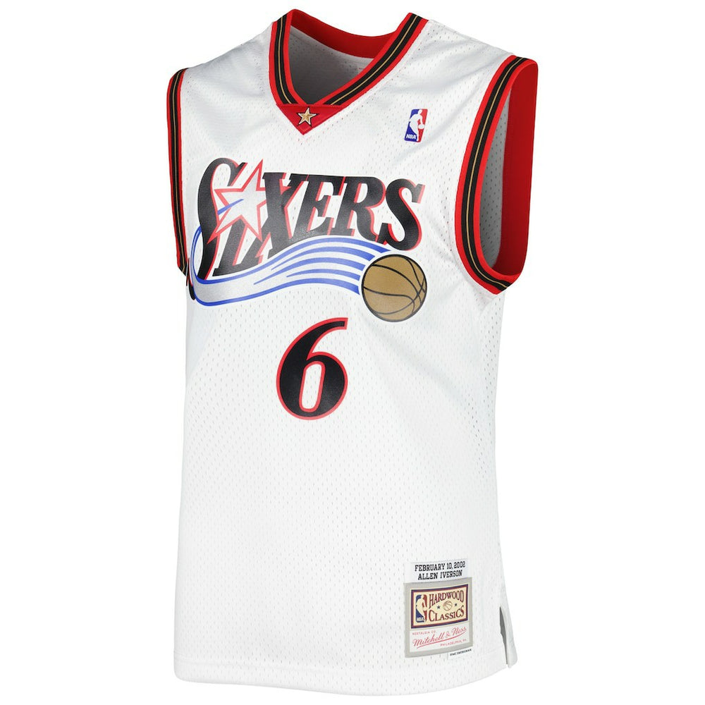 Allen Iverson Philadelphia 76ers 2002/03 Hardwood Classics Swingman Jersey White - NBA