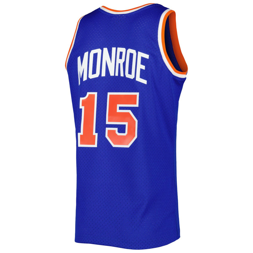 Earl Monroe New York Knicks 1972/73 Hardwood Classics Swingman Jersey Blue - NBA