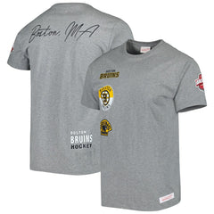 Boston Bruins Mitchell & Ness City Collection T-Shirt - Heather Gray - NHL