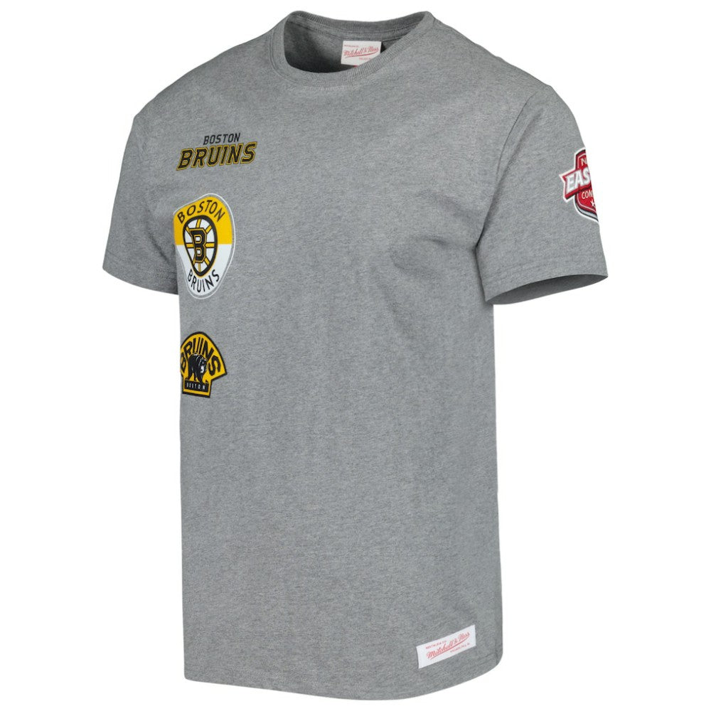 Boston Bruins Mitchell & Ness City Collection T-Shirt - Heather Gray - NHL
